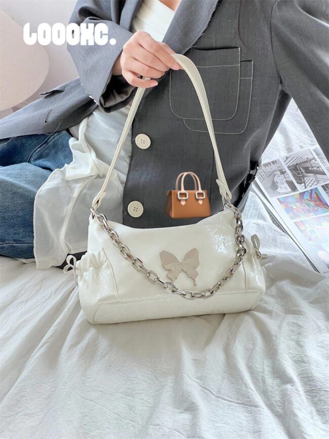Ivory Charm Butterfly Bag