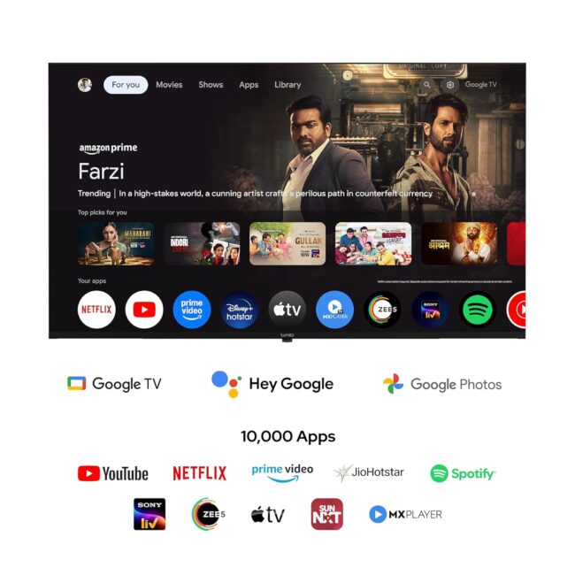 Lumio Vision 7 139 cm (55 inches) 4K Ultra-HD Smart QLED Google TV FTW3-ADSG - Image 12
