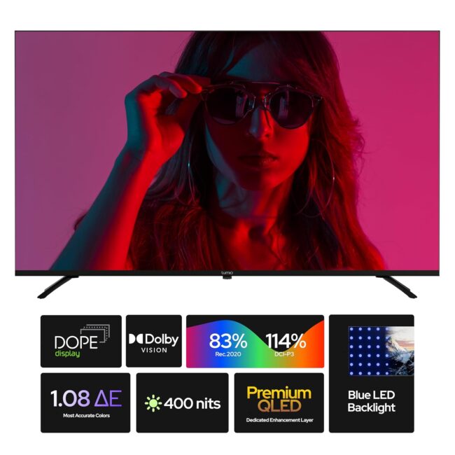 Lumio Vision 7 139 cm (55 inches) 4K Ultra-HD Smart QLED Google TV FTW3-ADSG - Image 6
