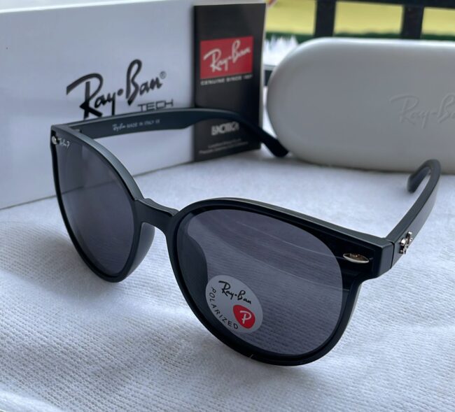 Ray-Ban Tech Polarized Round Sunglasses - Image 3
