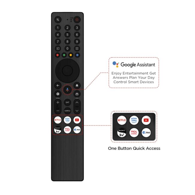 TCL 101 cms (40 inches) V5C Series Full HD Smart QLED TV Google TV 40V5C - Image 12