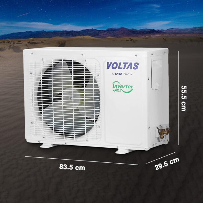 Voltas 1.5 Ton 5 Star, Inverter Split AC(Copper, 4-in-1 Adjustable Mode, Anti-dust Filter, 185V Vectra Elegant,White) - Image 8