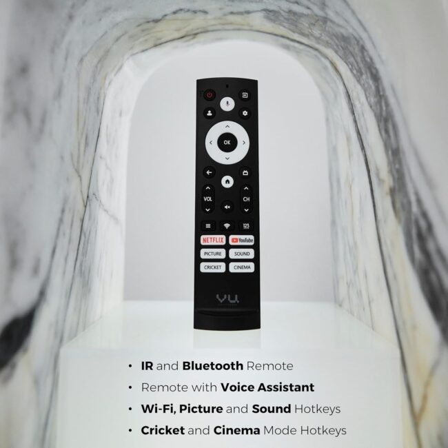 Vu 139cm (65 inches) Vibe Series 4K QLED Smart Google TV 55VIBE-DV - Image 8