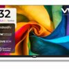 VW 80 cm (32 inches) Frameless Series HD Ready Android Smart LED TV VW32S (Black)