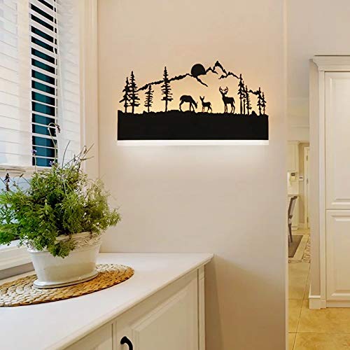 Smartway® - -15W 3 Deer Rectangle|LED|Living Room|Home Decoration| Bedroom| Decorative| Modern Wall Lamp Kids Room|Three Color (Warm White + White) - Image 6