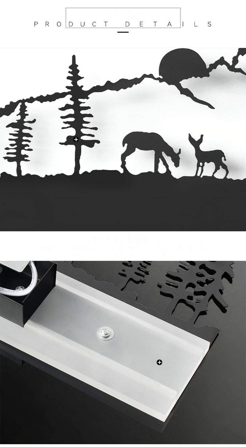 Smartway® - -15W 3 Deer Rectangle|LED|Living Room|Home Decoration| Bedroom| Decorative| Modern Wall Lamp Kids Room|Three Color (Warm White + White) - Image 3