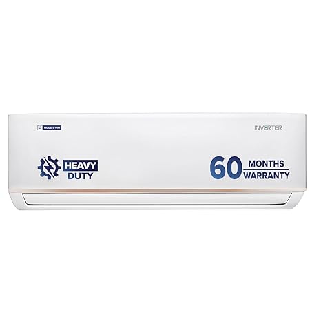Blue Star 1.5 Ton 3 Star, 60 Months Warranty, Wi-Fi Smart Inverter Split AC (Copper, 5 in 1 Convertible Cooling, 4-Way Swing, Turbo Cool, Voice Command, IC318YNUS, White)
