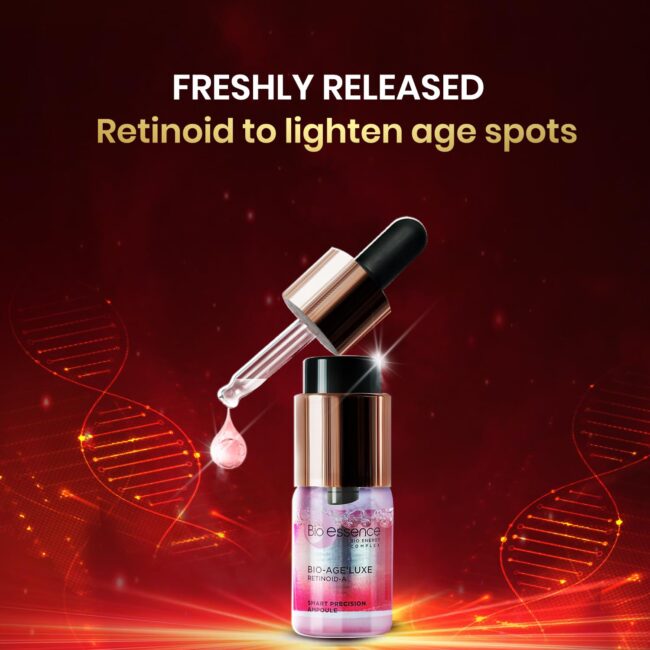 Bioessence Bio-Vlift Face Firming & Tightening cream, anti ageing face moisturizer 45g & Bio-Age Luxe RetinoidA Ampoule serum pack of 2, Retinol++ hydrating actives,20g - Image 3