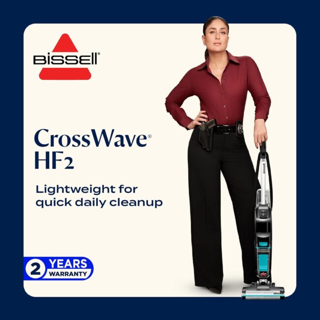 BISSELL CrossWave HF2 | Wet & Dry Hard Floor Cleaner | Vacuums & Mops in One Step | Dual-Tank System | Self-Cleaning Cycle | 2-Year Warranty - Image 3