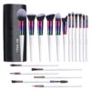 BS-MALL Makeup Brushes Tools Kit for Powder Foundation Contour Concealers Lip Synthetic Brushes 18 Pcs