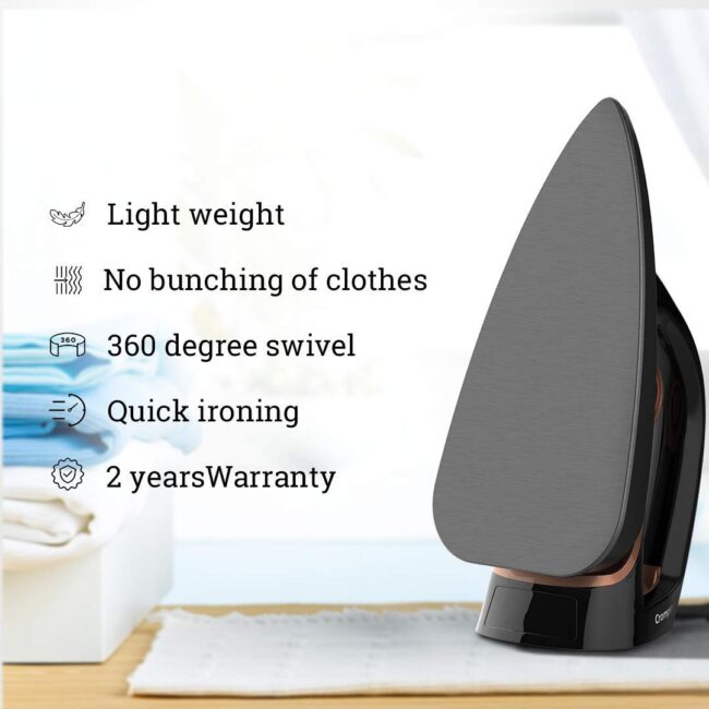 Crompton InstaGlide 1000-Watts Dry Iron with American Heritage Coating, Pack of 1 Iron - Image 6