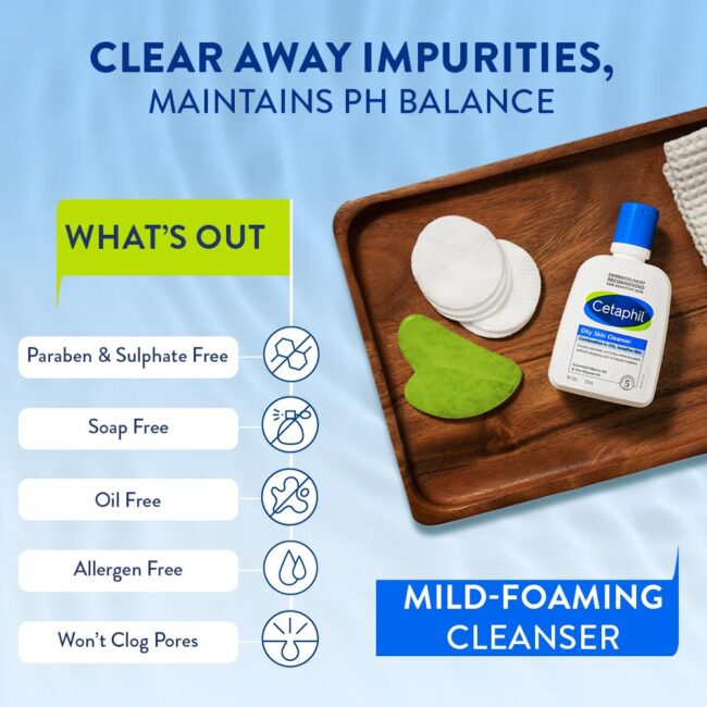 Cetaphil Oily Skin Cleanser 125ml + Sun SPF 50+ | Summer Skincare Combo for Oily, Sensitive Skin | Oil-Free Face Wash & Lightweight Sunscreen - Image 5