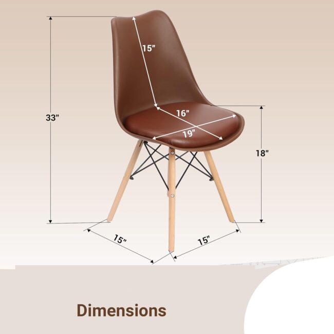 Finch Fox Eames Replica Nordan DSW Stylish Modern Furniture Plastic Chairs with Cushion White Colour - Image 6