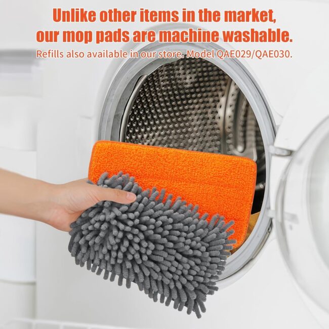 Fulminare 3 in 1 Fan Cleaner Duster with 159cm Extendable Long Handle for Ceiling Fan Blade,Fan Cleaning Mop with 2 Microfiber Mop Head for Dusting Ceiling Fan Washable Pads for Wipe Wall - Image 4