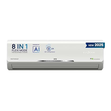 IFB 2025 Model Silver Star Series 2 Ton 3 Star Split AC with HD Compressor, AI, Dual Gold Fin, Nano Tek Coating & 8-in-1 Flexi Mode – White (CI223SS32RGN1, Copper Condenser)