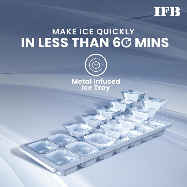 IFB 187L 4 Star Direct Cool Advanced Inverter Single Door Refrigerator (IFBDC-2134DBNED, Divine Bliss-Blue, Humidity Controller, Extraordinary Space with Base Drawer) - Image 7