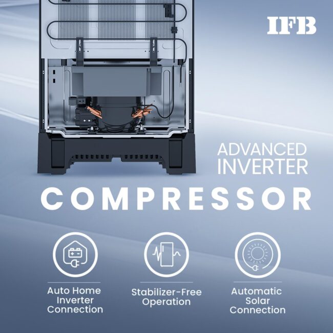 IFB 187L 4 Star Direct Cool Advanced Inverter Single Door Refrigerator (IFBDC-2134DBNED, Divine Bliss-Blue, Humidity Controller, Extraordinary Space with Base Drawer) - Image 6