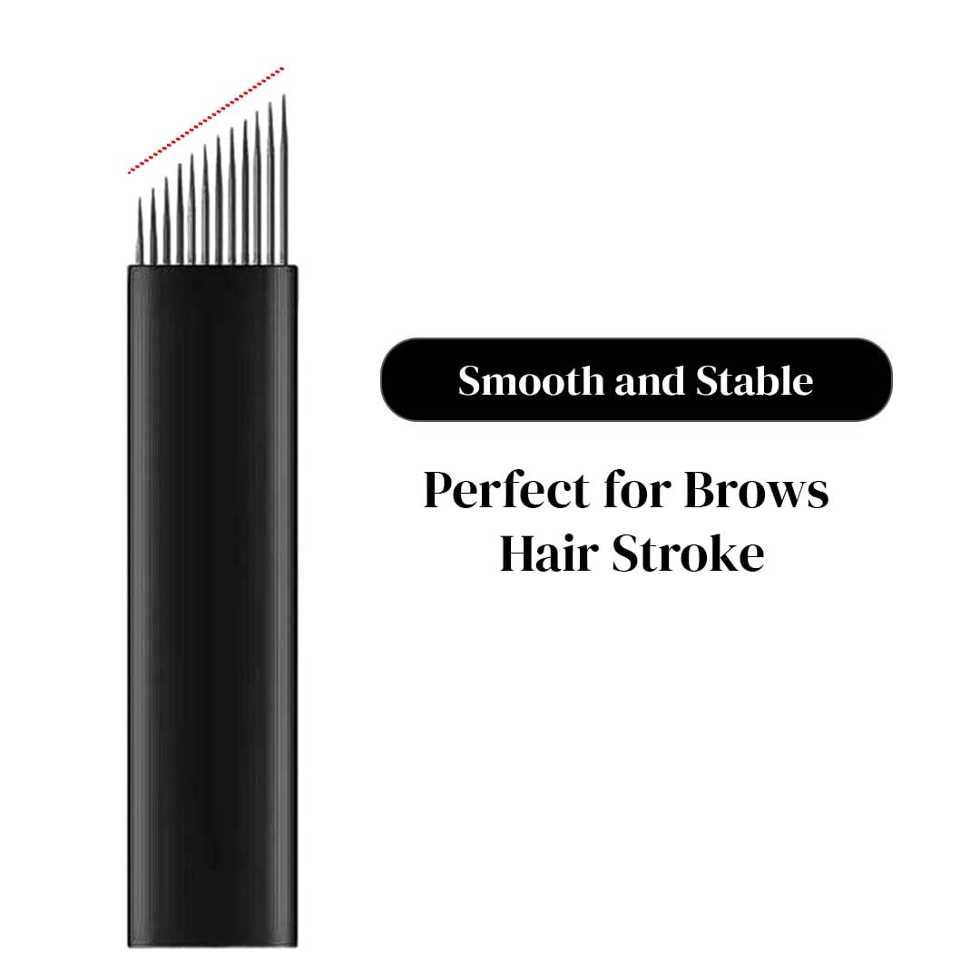 ibrow Microblading Kit – Professional PMU Eyebrow Tattoo Set with Pigment, Manual Pen & Sterile Blades, Silicone Practice Skin, and Ink Rings – Permanent Makeup Kit for Microblading Artists and Salons - Image 5