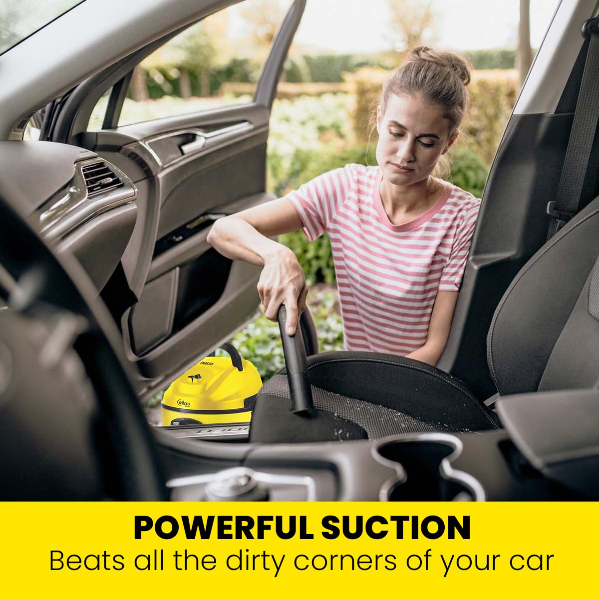 INALSA Wet and Dry Vacuum Cleaner for Home, 15 LTR Capacity,1400 W, 20 kPa Suction, Blower Function,HEPA Filter, Wet Vacuum Cleaner for Sofa, House Cleaning Machine,Stainless Steel Body (WD 15) - Image 9