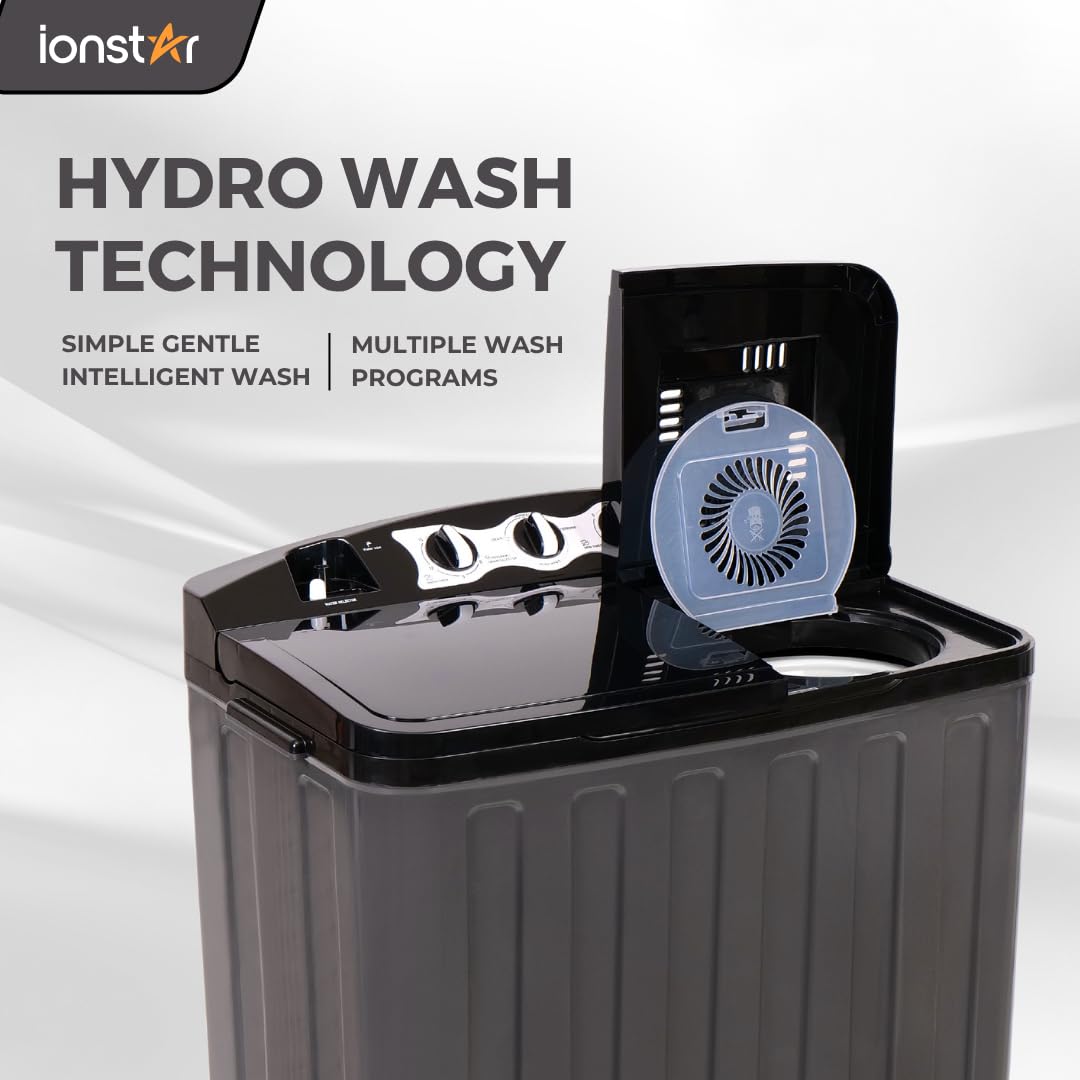 Ionstar 7 Kg Semi Automatic Washing Machine - 5 Star Rated - 2025 - Top Load - Jet Pulsator - Magic Filter - Special Air Dryer - Buzzer - Wheels - Powerful Copper Motor - 1500 RPM (STAR70-AQUA-G) - Image 2
