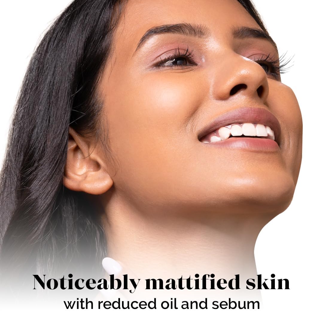 LuxaDerme Pore Perfecting Face Serum - Minimizes Pores, Controls Oil & Sebum, Firms Skin | 96% Natural Ingredients with Lotus water, Alpaflor® Alp-Sebum, Syn®-Coll, Galactomyces | Korean Skincare - 30ml - Image 2