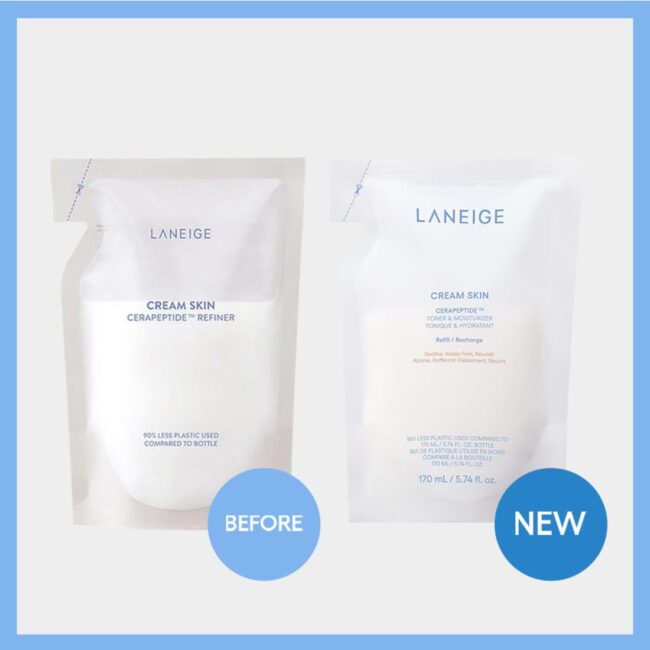 LANEIGE Cream Skin Toner & Moisturizer | Dual Function | Toner for Glowing Skin | Ceramides Moisturizer with Peptides | Boosts Skin Barrier & Lightweight | Korean Skincare | For Men and Women-Refill - Image 4