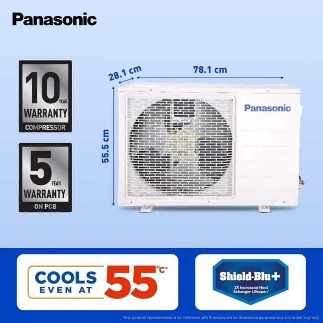 Panasonic 1.5 Ton 3 Star Premium Wi-Fi Inverter Smart Split AC (Matter Enabled, Higher Airflow, Copper Condenser, 7in1 Convertible, True AI, 2-Way, PM 0.1 Filter, CS/CU-SU18AKY3W, White) - Image 5
