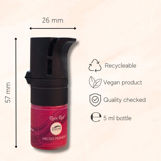 Rose Red Lip Liquid Pigment 5 ml – Long-Lasting Permanent Lip Makeup Pigment, High Color Retention, Fade-Resistant, Ideal for Indian Skin Tones - Image 3