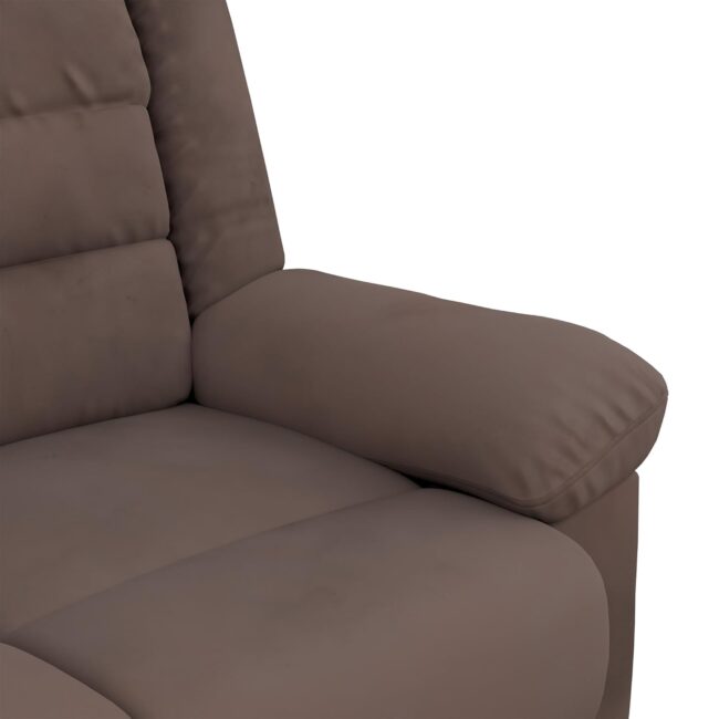 Solimo Musca 3 Seater Fabric Recliner (Brown) - Image 10