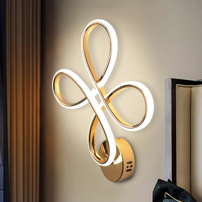 Smartway® - Modern Wall Lamp 3 Light Mode (Warm|Natural & Cold White) Living Room|Home Decoration| Bedside|Bedroom|Decorative Light (Alessia)