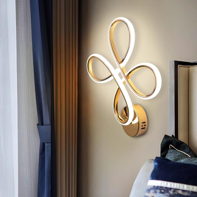 Smartway® - Modern Wall Lamp 3 Light Mode (Warm|Natural & Cold White) Living Room|Home Decoration| Bedside|Bedroom|Decorative Light (Alessia) - Image 6