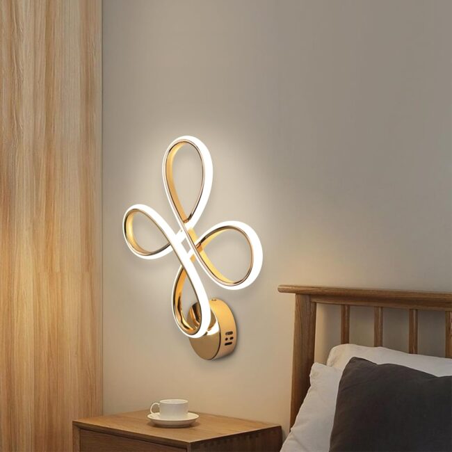 Smartway® - Modern Wall Lamp 3 Light Mode (Warm|Natural & Cold White) Living Room|Home Decoration| Bedside|Bedroom|Decorative Light (Alessia) - Image 5